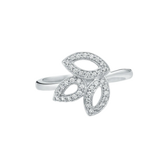 TriLeaf Sterling Silver Ring for Women