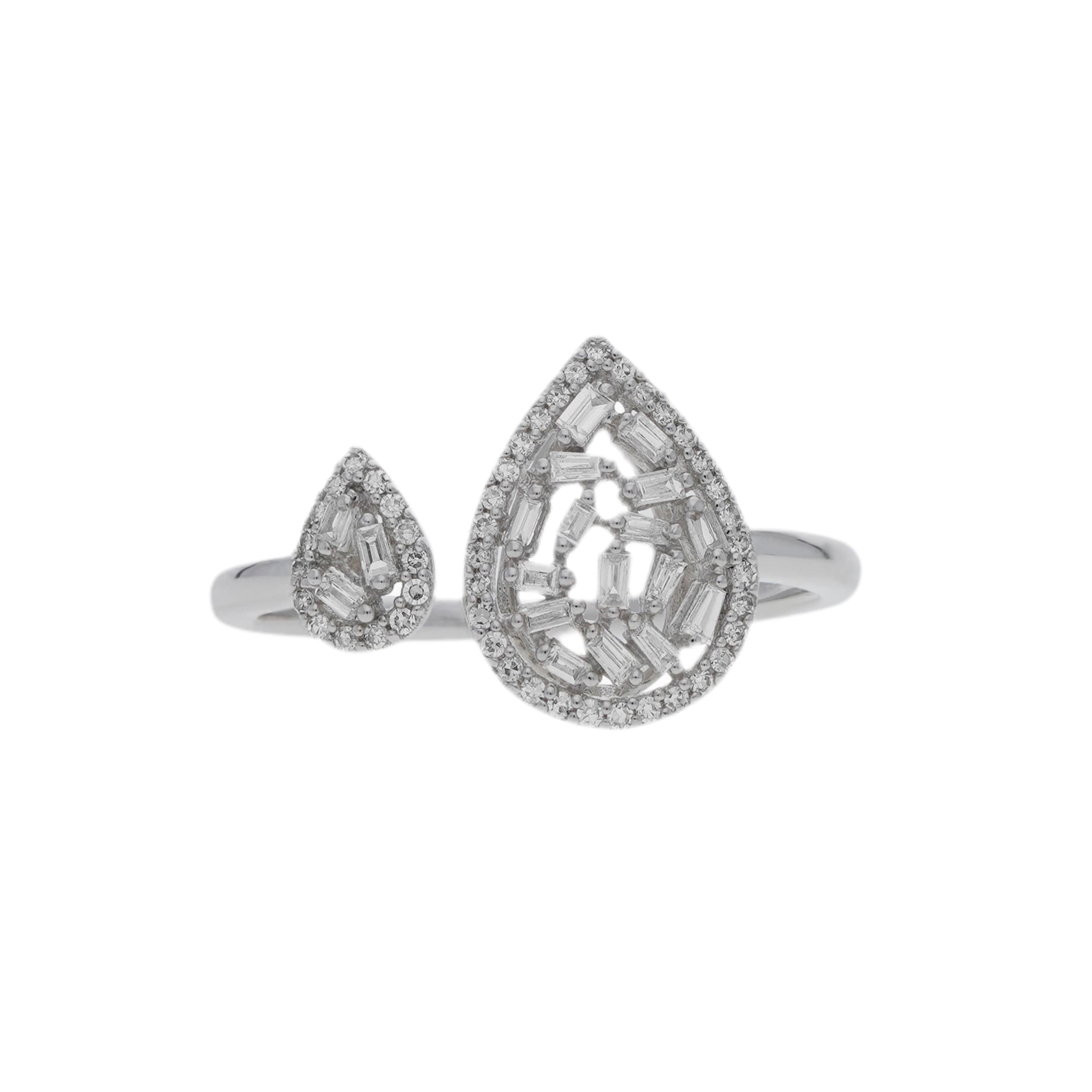 Teardrop Sterling Silver Ring for Women