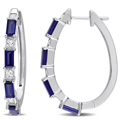Marine Sterling Silver Stud Earring for Women