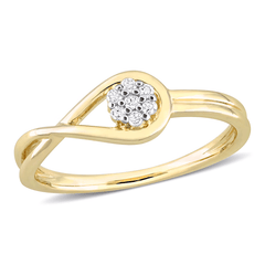 Luxe Twist Sterling Silver Ring for Women
