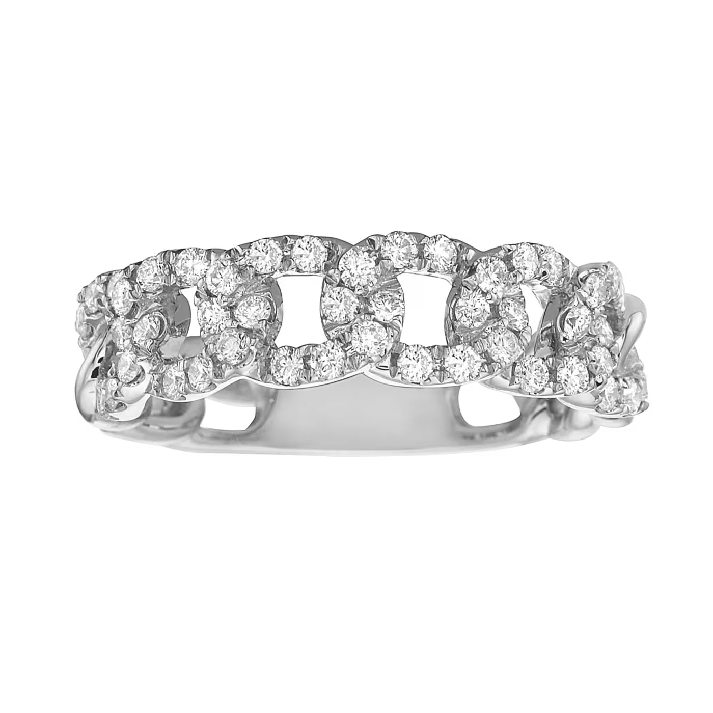 Interlinked Sterling Silver Ring for Women
