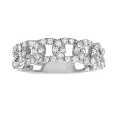 Interlinked Sterling Silver Ring for Women