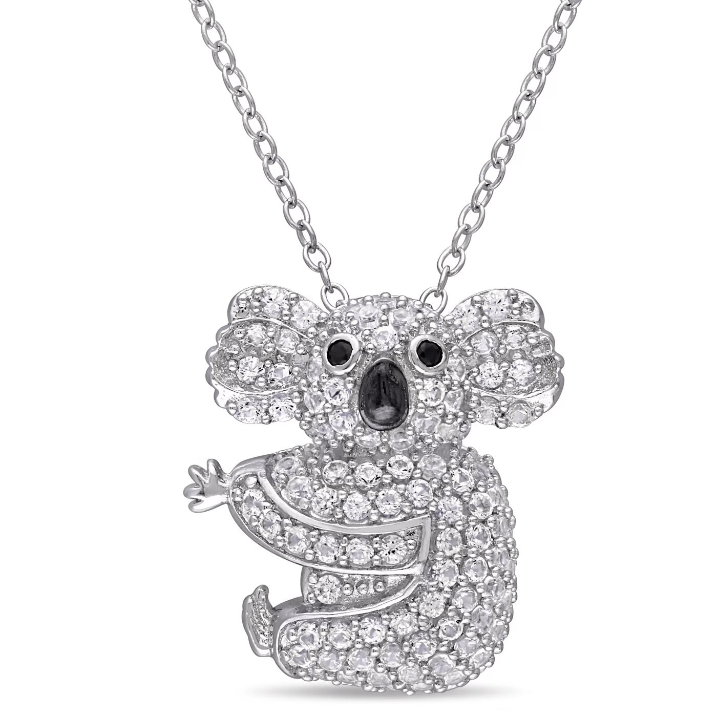 Koala Snug Sterling Silver Necklace for Women