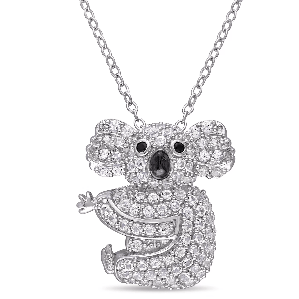 Koala Snug Sterling Silver Necklace for Women