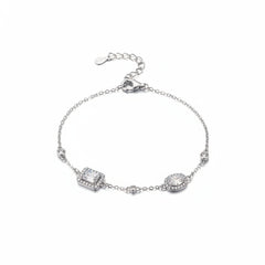 Art Deco Horizon Silver Bracelet For Women