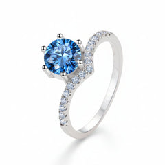 Azure Royale Silver Ring for Women