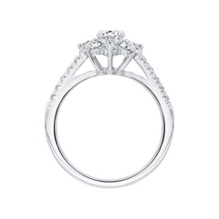 Starburst Sterling Silver Ring for Women