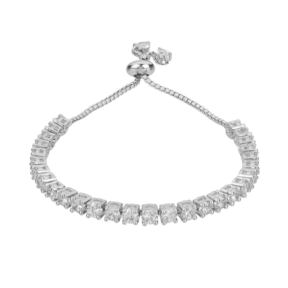 Silver Tennis Bracelet For Women