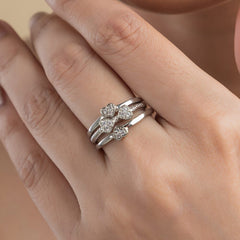 Trio Silver Ring For Women