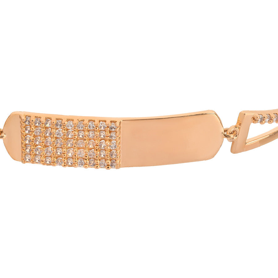 Essence Rose Gold Silver Bracelet For Women
