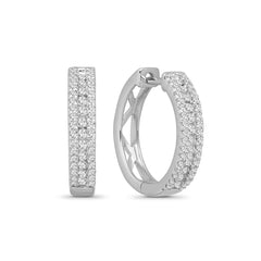 Luxe Loop Sterling Silver Hoop Earring for Women