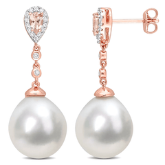Blush Pearl Sterling Silver Drop Earring for Women