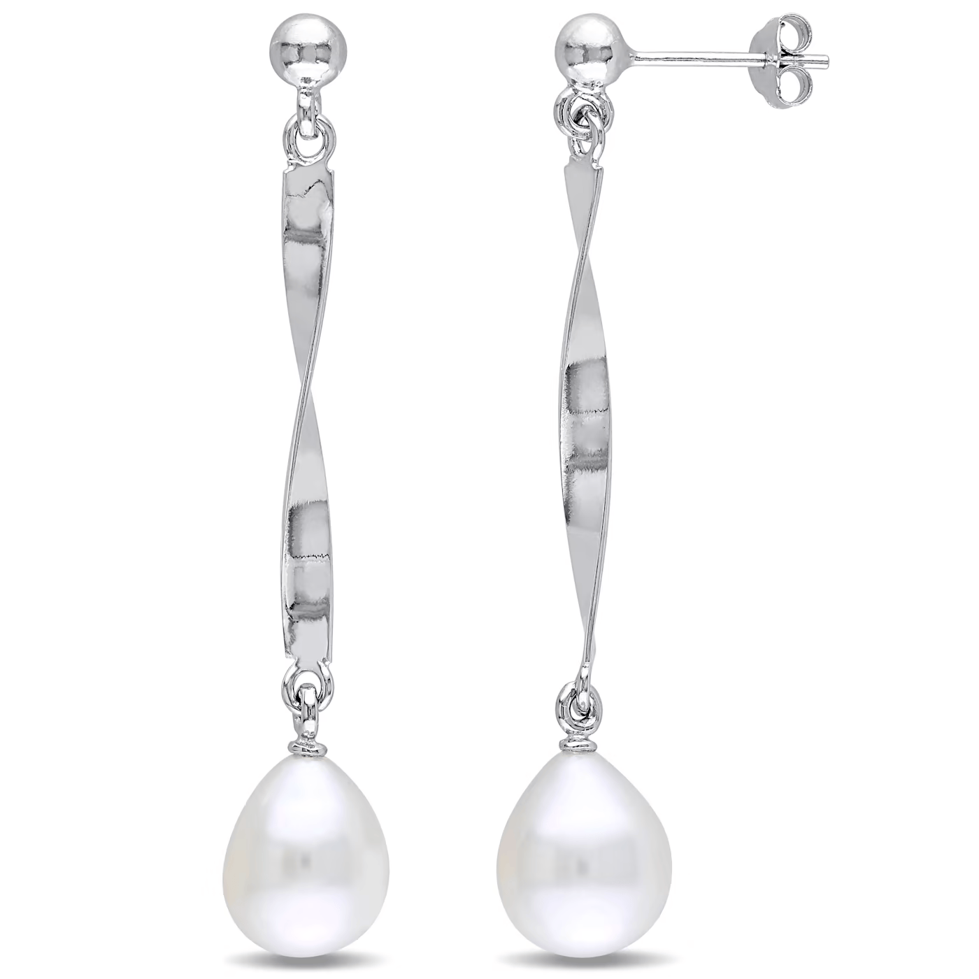 Pearl Cascade Sterling Silver Drop Earring for Women