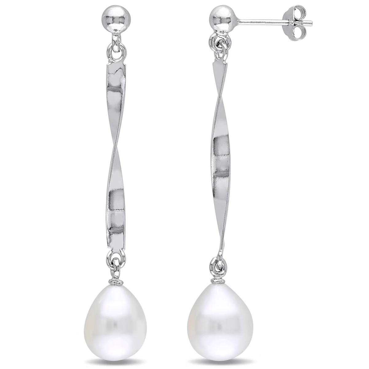 Pearl Cascade Sterling Silver Drop Earring for Women