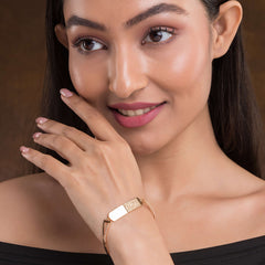 Essence Rose Gold Silver Bracelet For Women