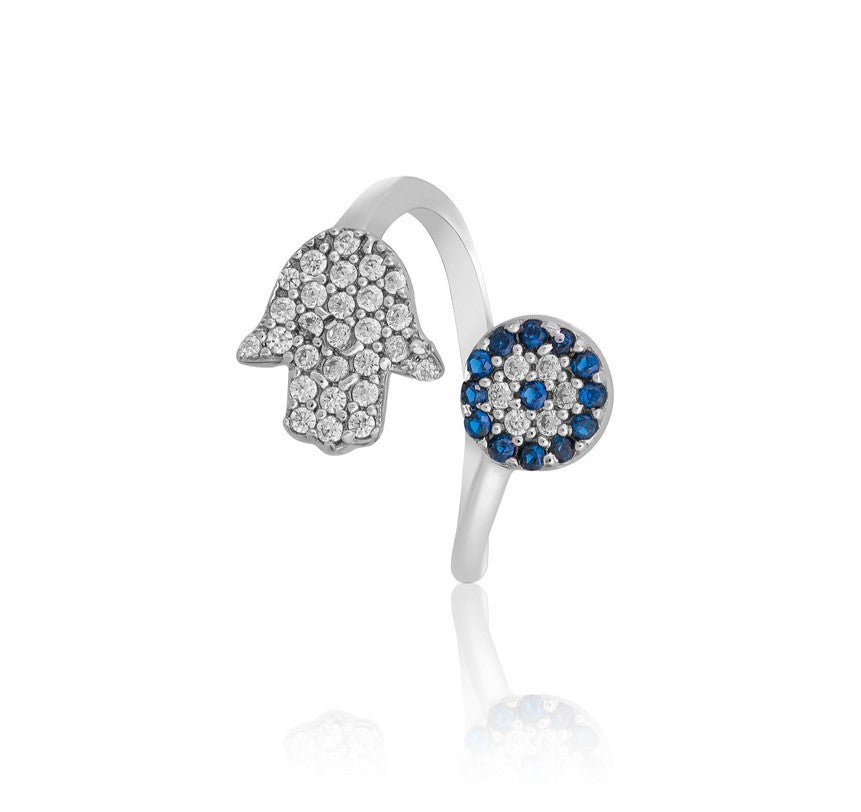 Eye of Protection Silver Ring For Women