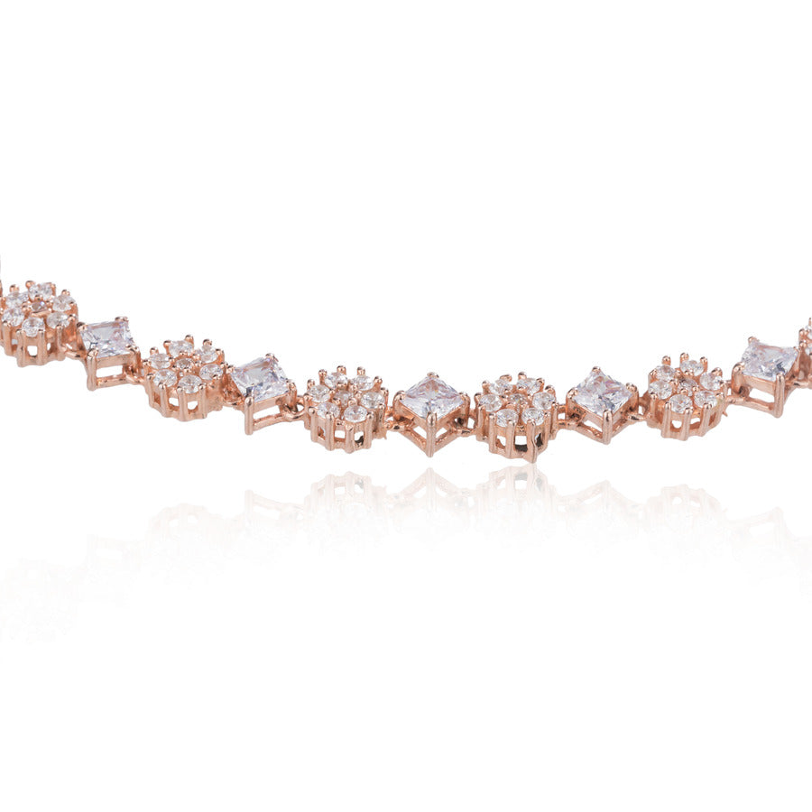 Dreamy Sterling Silver Necklace & Earring Set For Women