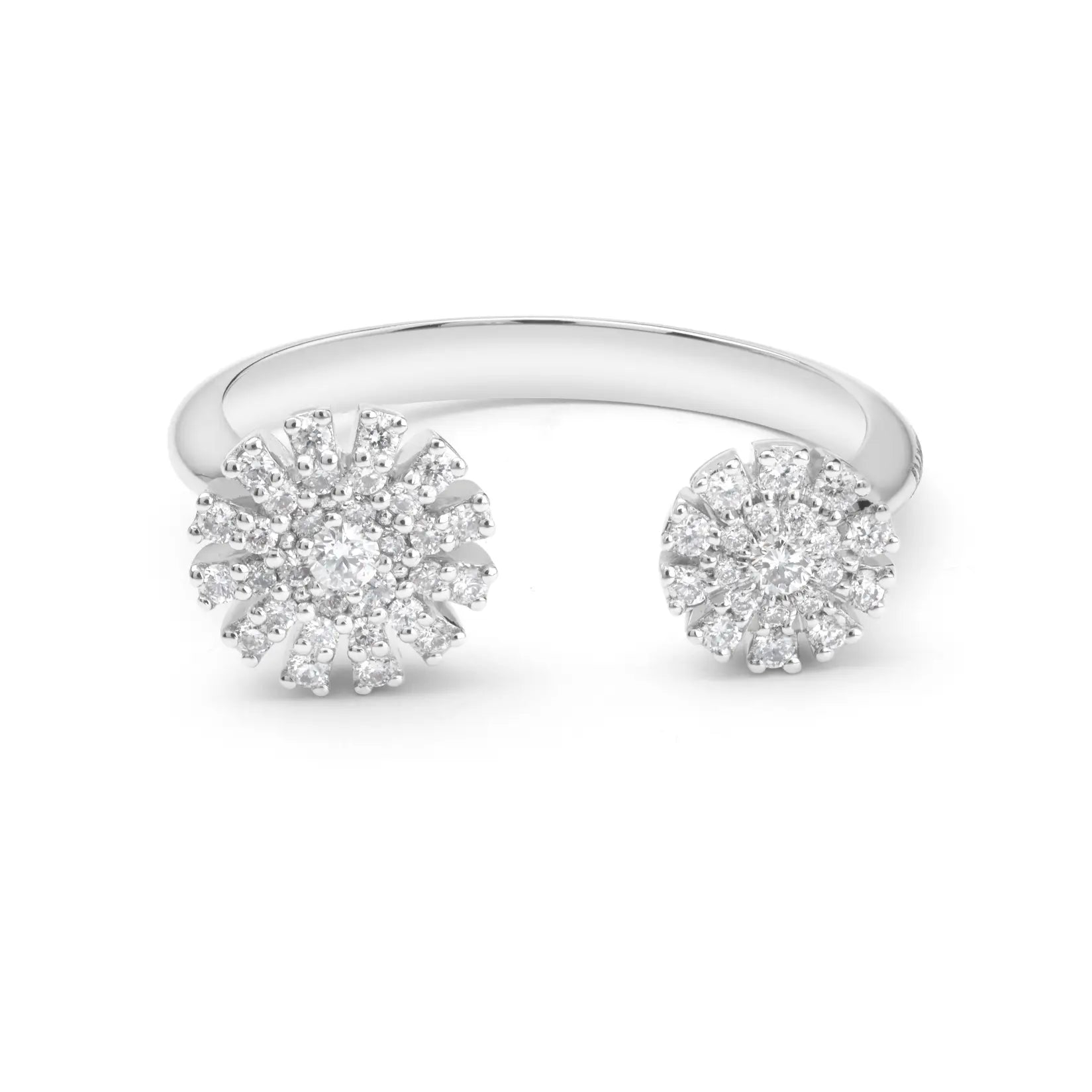 Open Daisy Sterling Silver Ring for Women