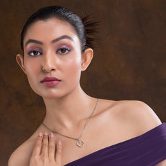 Cherished Heart Sterling Silver Necklace For Women