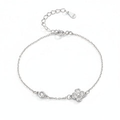 Iris Silver Anklet for women