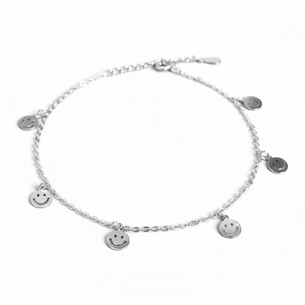 Joy Drip Silver Anklet for women