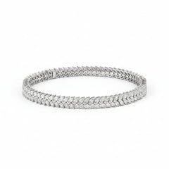 Laurel Ice Tennis Men's Silver Bracelet