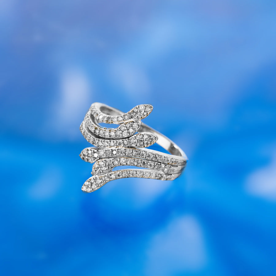 Sparkling Silver Ring For Women