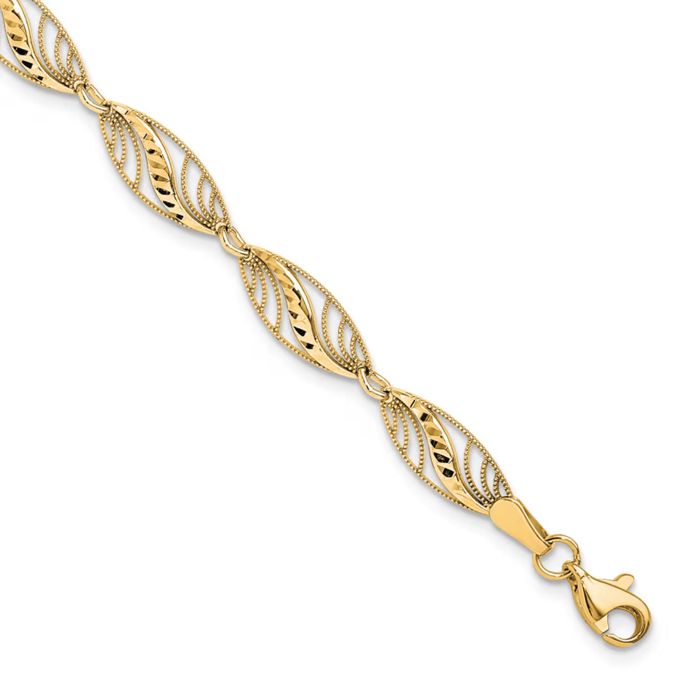 Golden Allure Sterling Silver Bracelet for Women