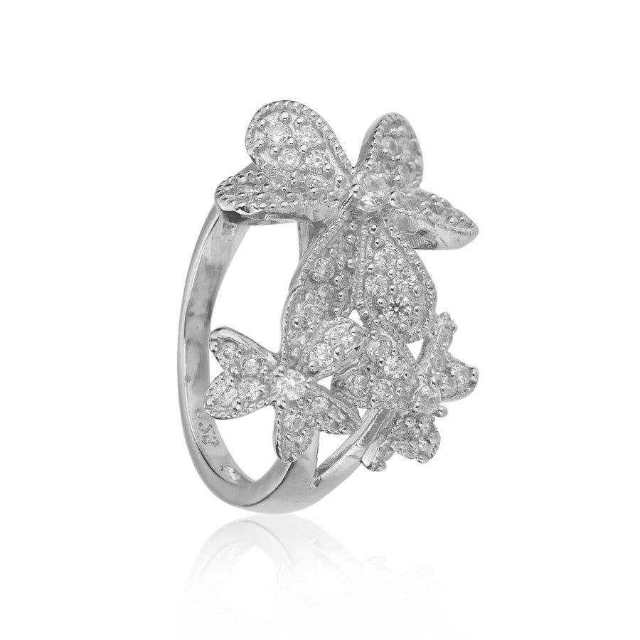 Petal Silver Ring For Women