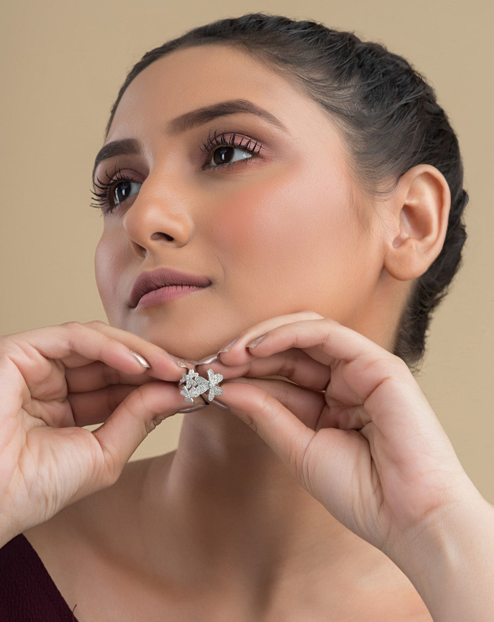 Petal Silver Ring For Women