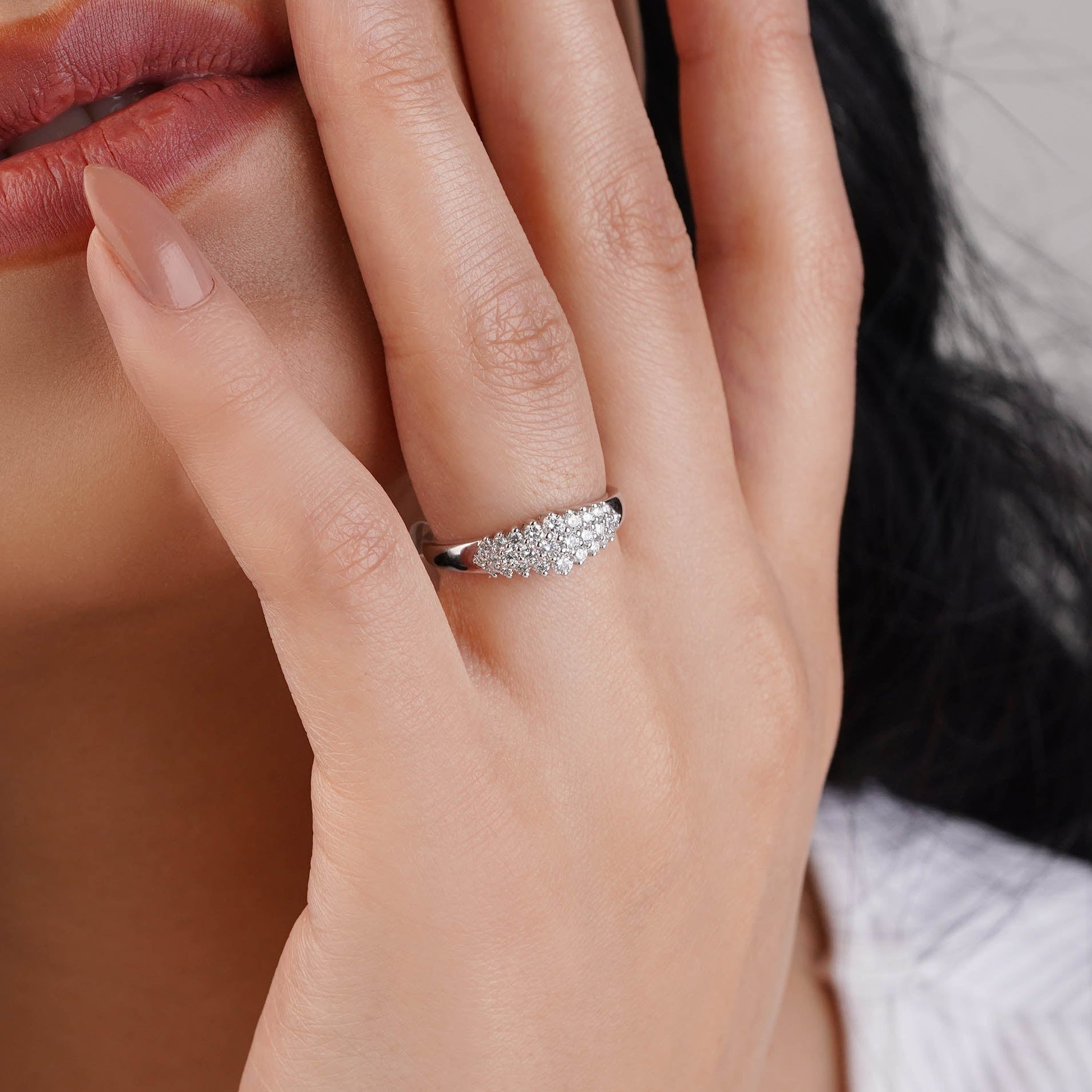 Luxe Silver Band Ring for Women
