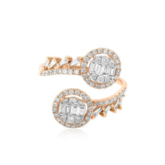 Celina Dual Round Silver Ring for Women