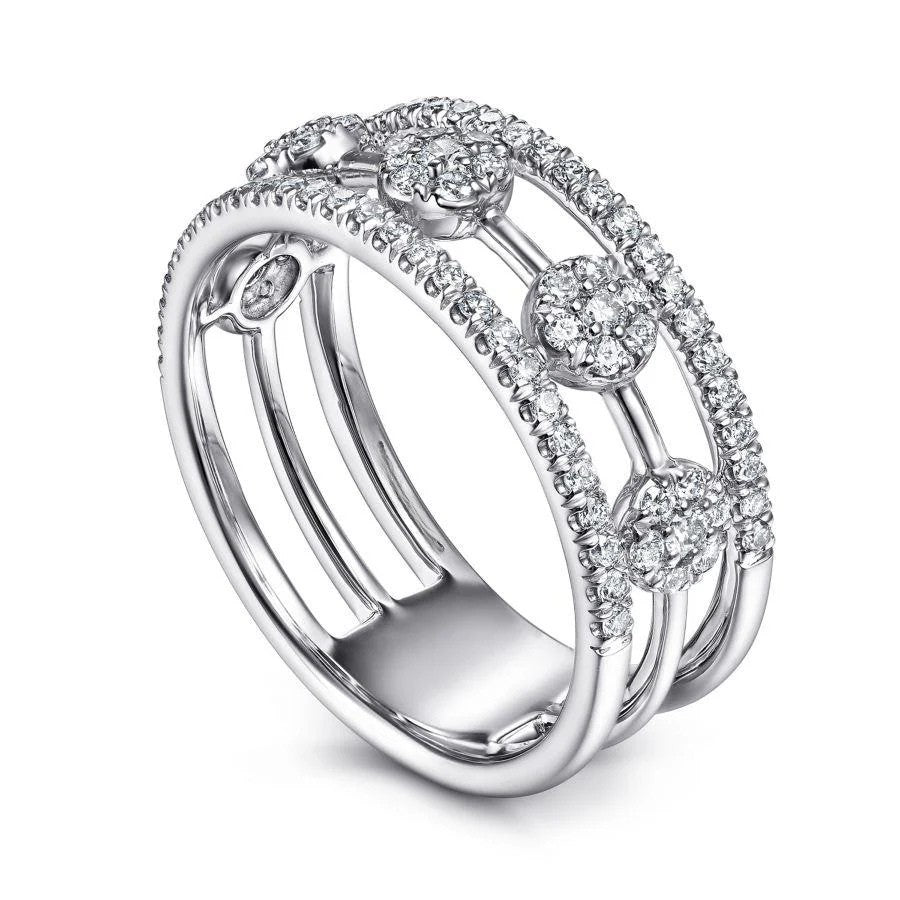 Venus Veil Sterling Silver Ring for Women