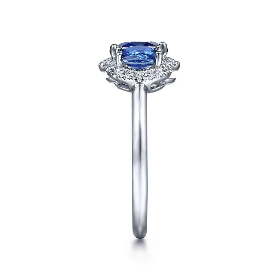 Midnight Trinity Sterling Silver Ring for Women