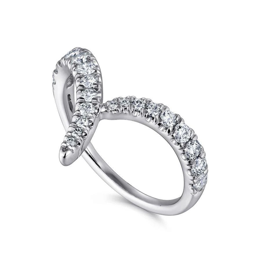 V Silver Ring for Women