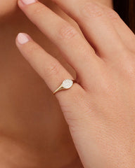 Dazzle Disc Sterling Silver Ring for Women