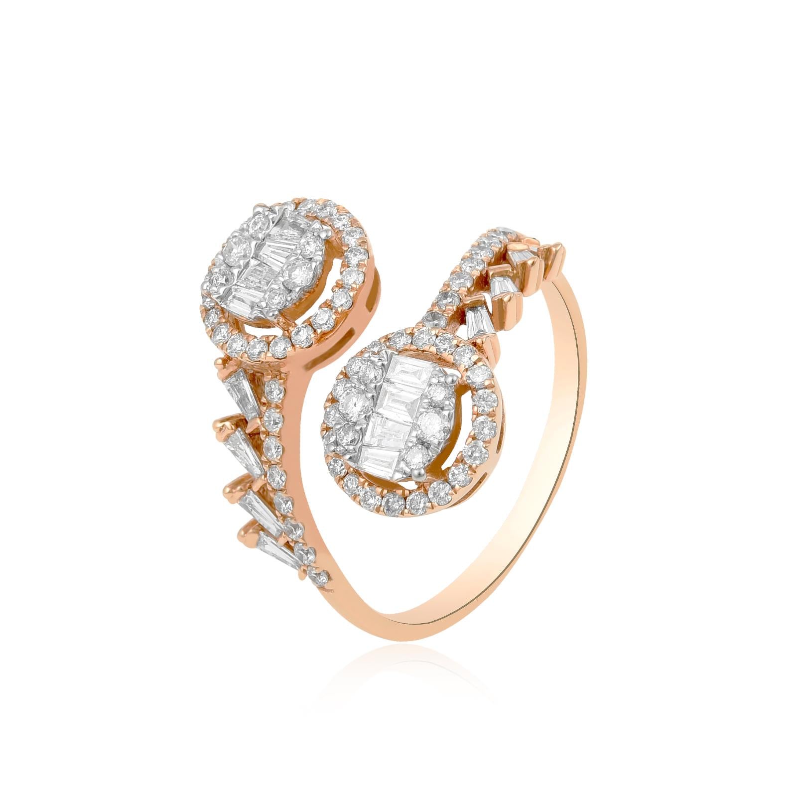 Celina Dual Round Silver Ring for Women
