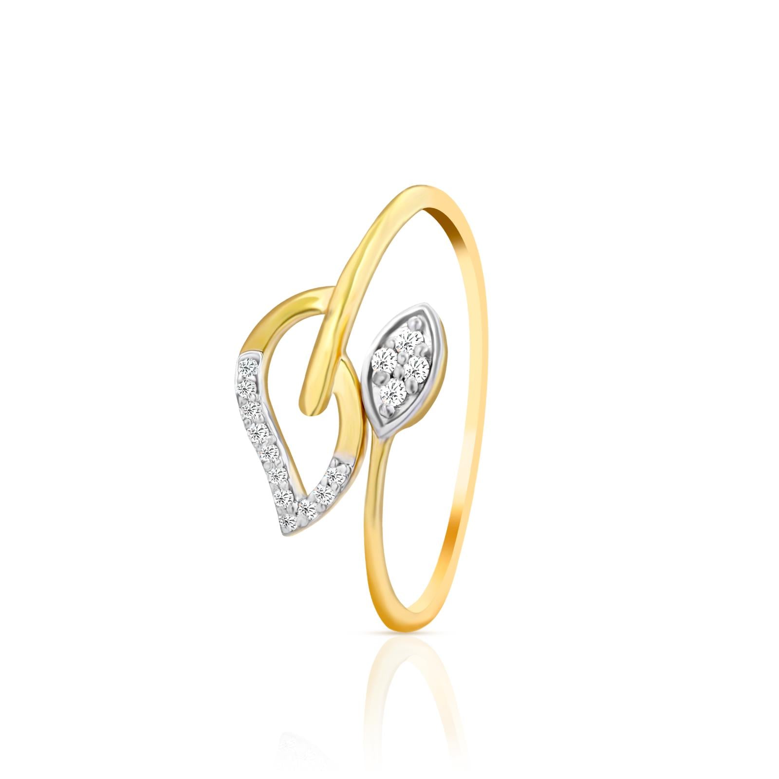 Leaflet Luxe Sterling Silver Ring for Women