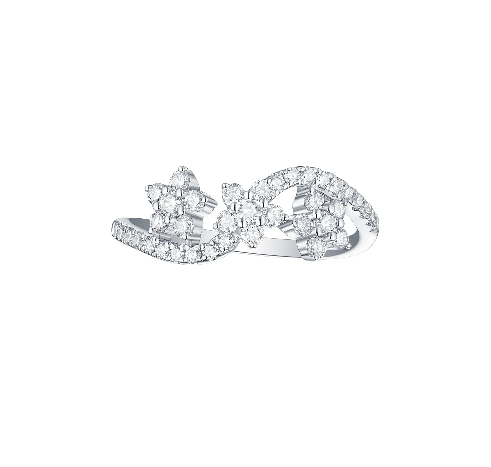 Triflora Sterling Silver Ring for Women