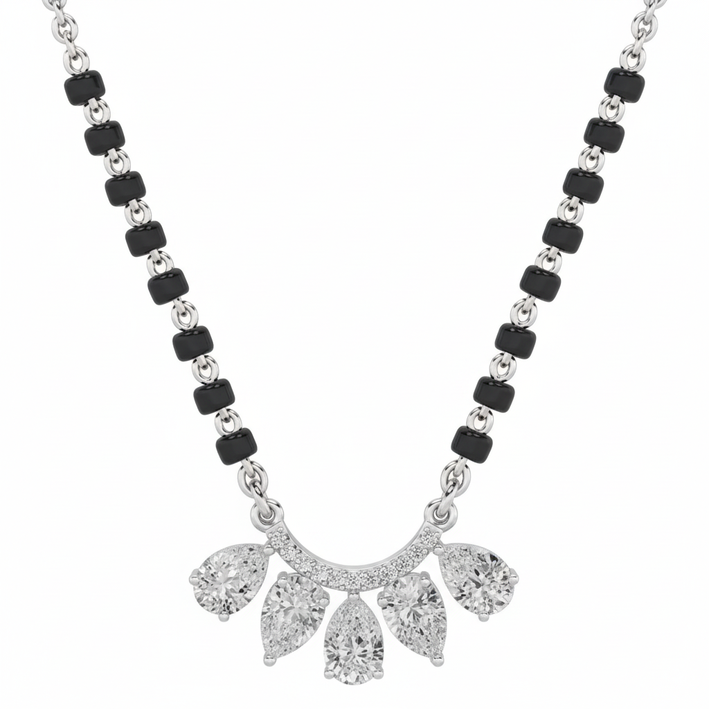Nayesha 925 Silver Mangalsutra