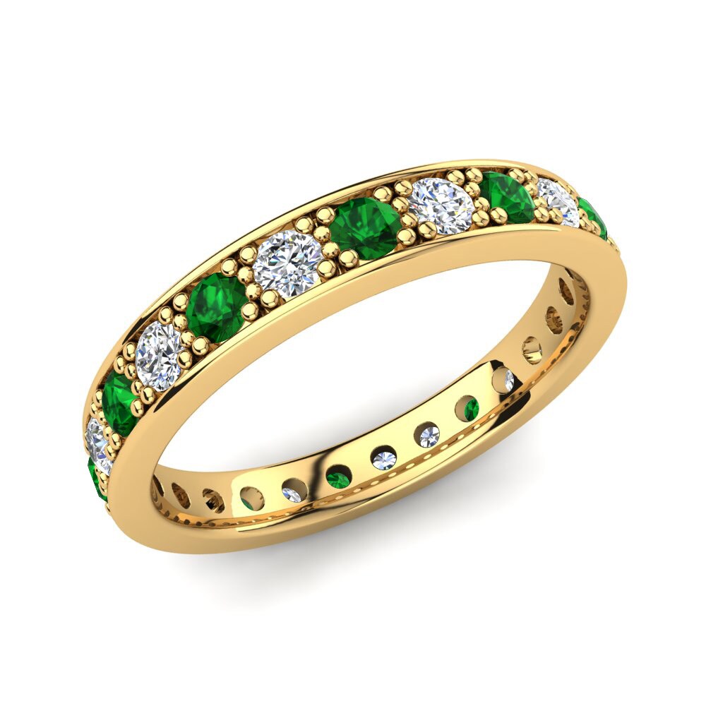 Monarch Emerald Silver Ring for Men