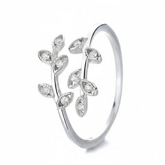 Nature’s Whisper Silver Ring for Women