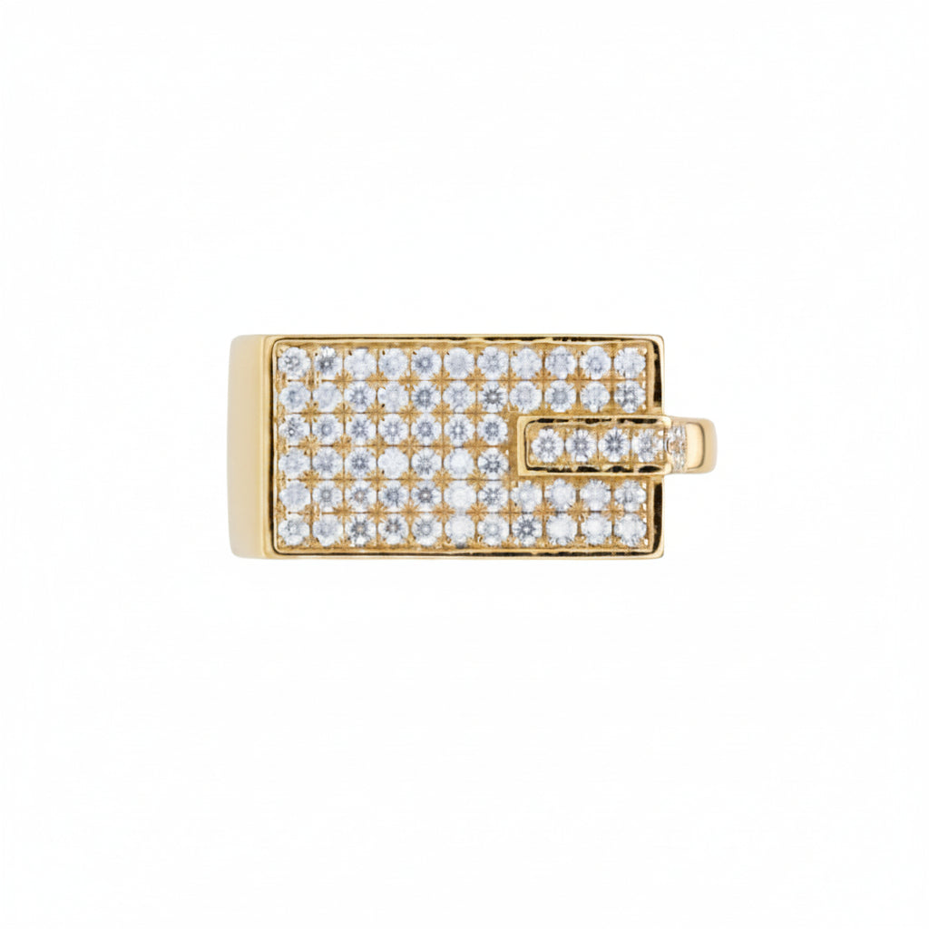Noir Luxe Silver Ring for Men