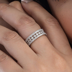 Radiant Silver Ring For Women