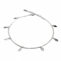 Rhombus Silver Anklet for women