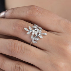 Leafyloom Silver Ring For Women