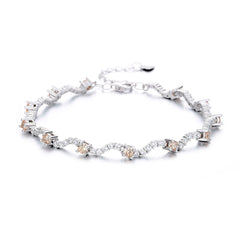 Solstice Wave Silver Bracelet For Women