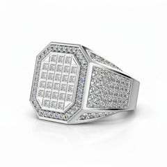 Sovereign Ice Silver Ring for Men