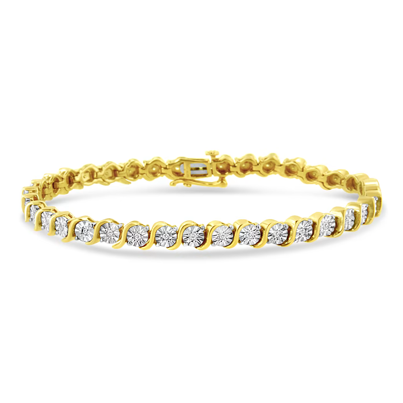 Gold Symphony Sterling Silver Bracelet for Women