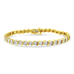 Gold Symphony Sterling Silver Bracelet for Women